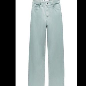Brand New Sage green Zara flare jeans